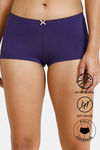 Zivame Anti-Microbial Medium Rise Full Coverage Boyshorts - Parachute Purple — thumbnail 1